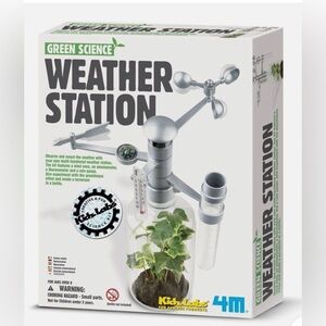 NWT NIB GREEN SCIENCE 4M Kidz Labs Weather Station STEM Toy 8+ NEW Sealed